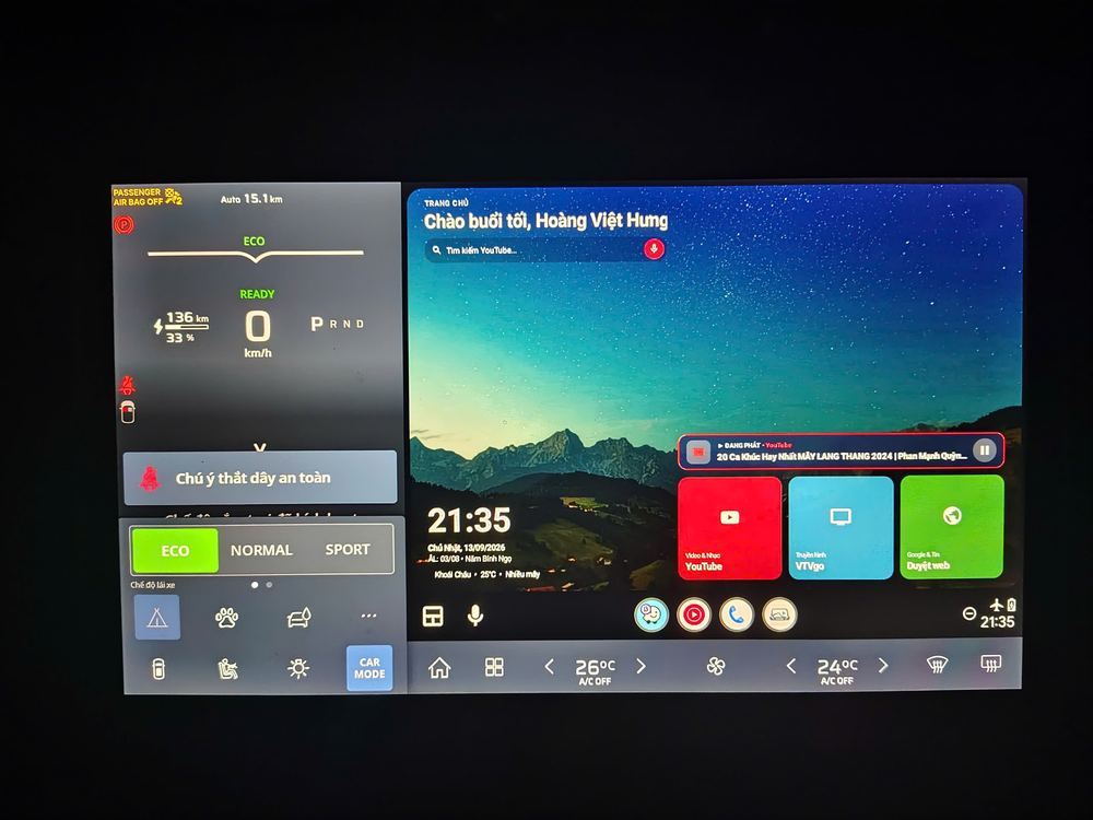 AACast Pro trên xe VinFast VF6